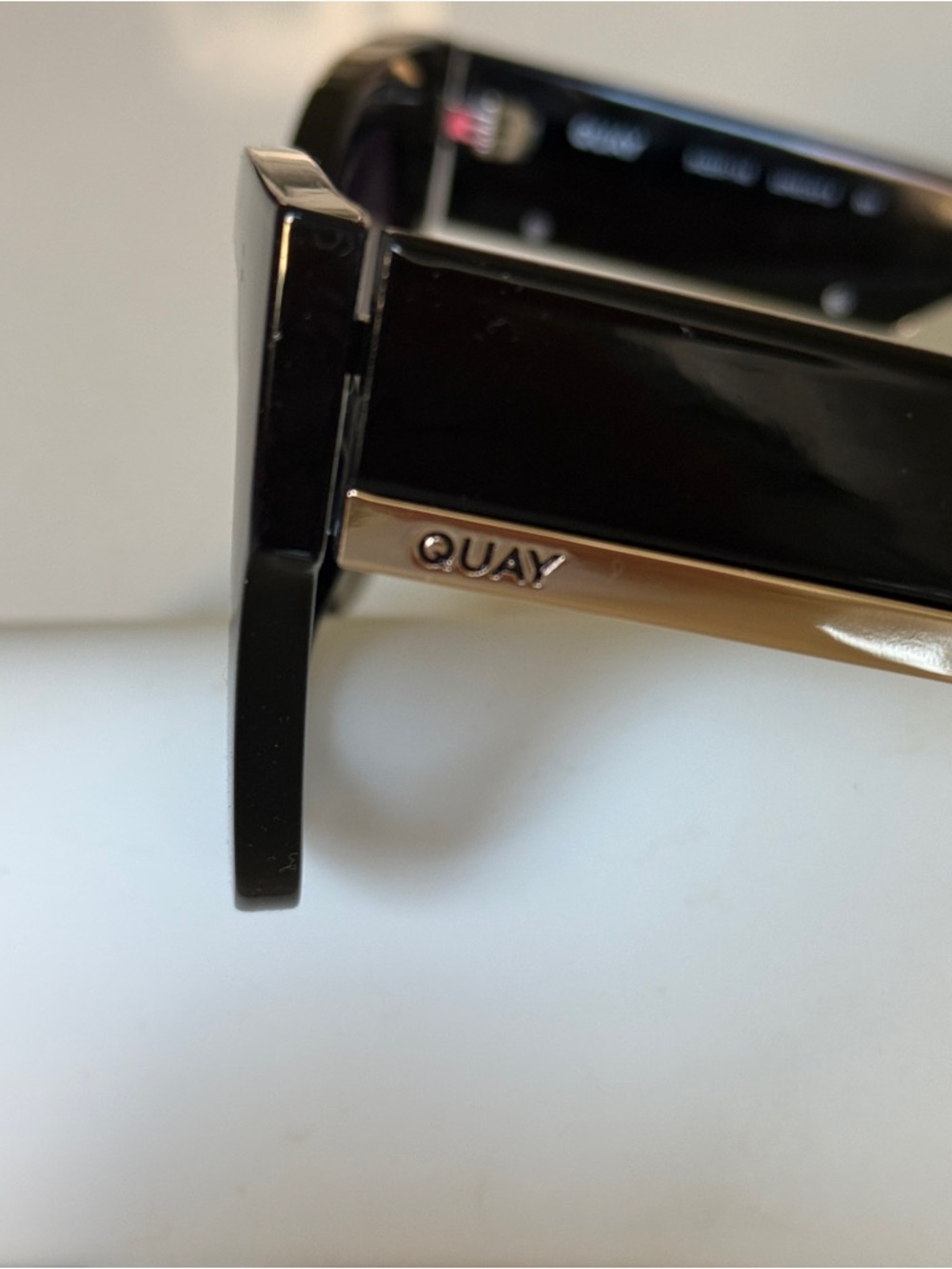 Quay Australia Black Oversized Square Sunglasses - Picture 10 of 10